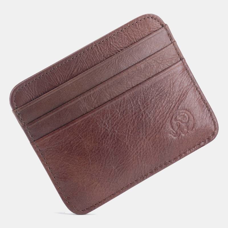 Schlanke minimalistische Vordertasche Brieftasche aus echtem Leder Kartenhalter Kartenetui - Stil 42 - image 50