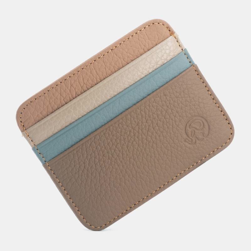 Schlanke minimalistische Vordertasche Brieftasche aus echtem Leder Kartenhalter Kartenetui - Stil 57 - image 65