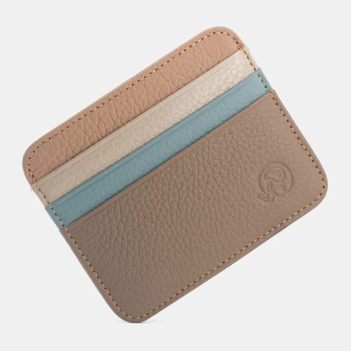 Schlanke minimalistische Vordertasche Brieftasche aus echtem Leder Kartenhalter Kartenetui - Stil 57 - image 65