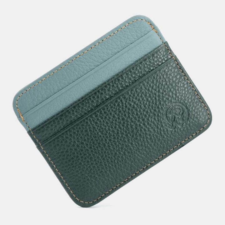 Schlanke minimalistische Vordertasche Brieftasche aus echtem Leder Kartenhalter Kartenetui - Stil 53 - image 61
