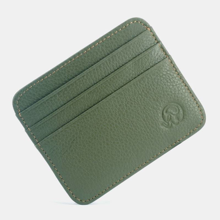 Schlanke minimalistische Vordertasche Brieftasche aus echtem Leder Kartenhalter Kartenetui - Stil 28 - image 38