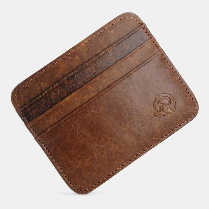 Schlanke minimalistische Vordertasche Brieftasche aus echtem Leder Kartenhalter Kartenetui - Stil 43 - image 51