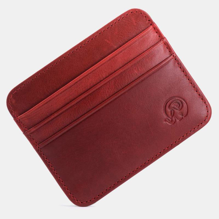 Schlanke minimalistische Vordertasche Brieftasche aus echtem Leder Kartenhalter Kartenetui - Stil 40 - image 48