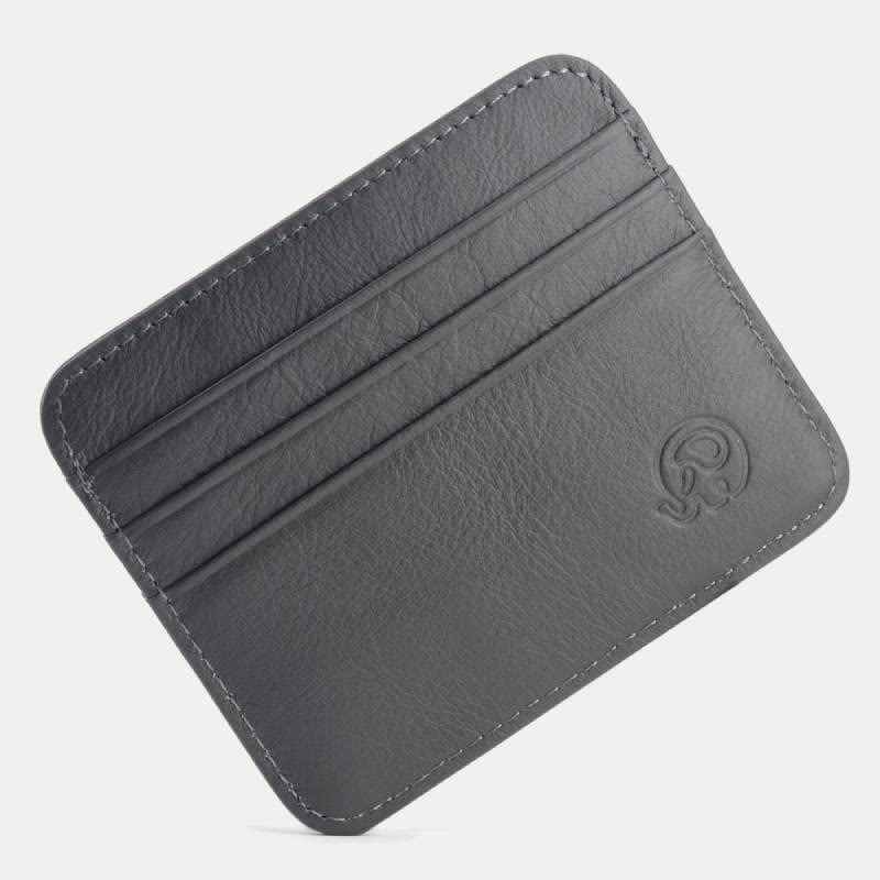 Schlanke minimalistische Vordertasche Brieftasche aus echtem Leder Kartenhalter Kartenetui - Stil 22 - image 34