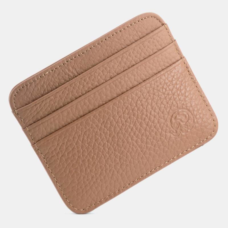 Schlanke minimalistische Vordertasche Brieftasche aus echtem Leder Kartenhalter Kartenetui - Stil 5 - image 21