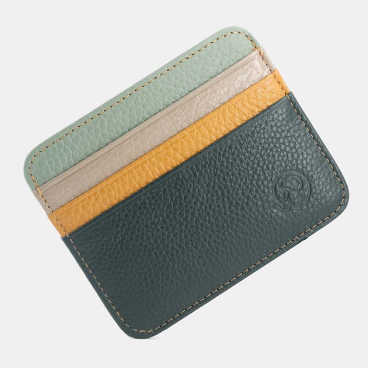 Schlanke minimalistische Vordertasche Brieftasche aus echtem Leder Kartenhalter Kartenetui - Stil 60 - image 68