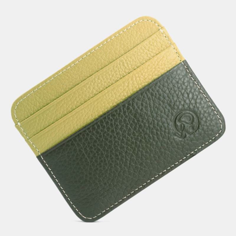 Schlanke minimalistische Vordertasche Brieftasche aus echtem Leder Kartenhalter Kartenetui - Stil 49 - image 57