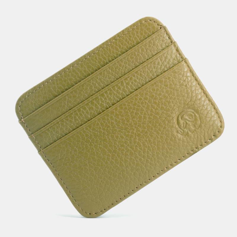 Schlanke minimalistische Vordertasche Brieftasche aus echtem Leder Kartenhalter Kartenetui - Stil 2 - image 18