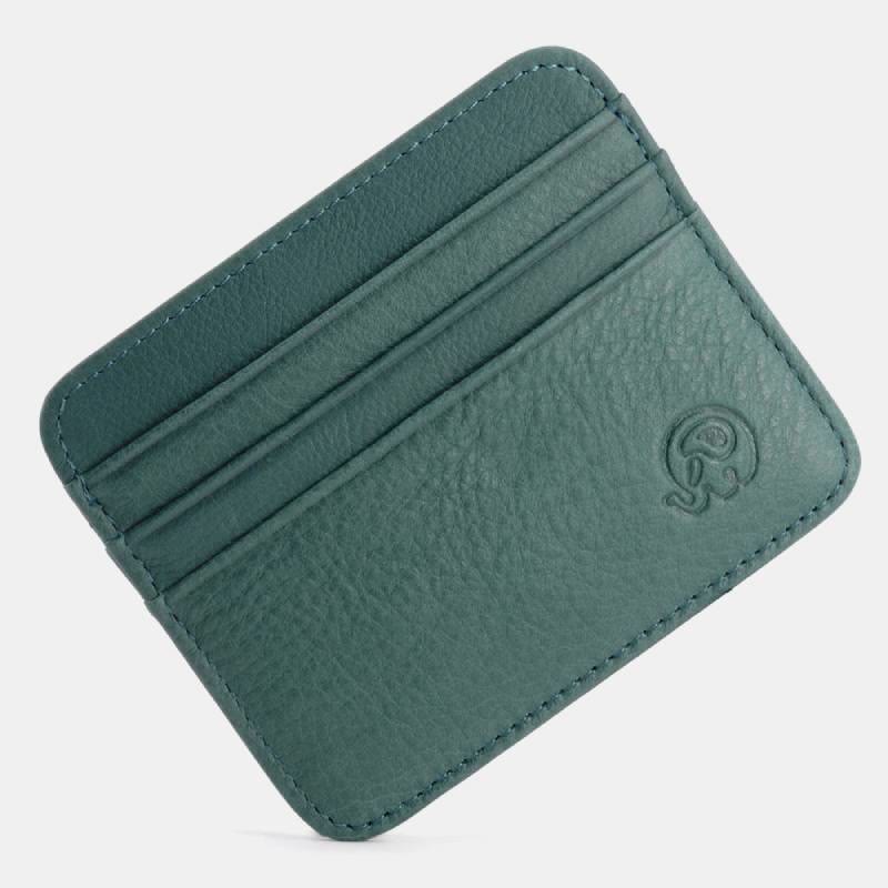 Schlanke minimalistische Vordertasche Brieftasche aus echtem Leder Kartenhalter Kartenetui - Stil 29 - image 39