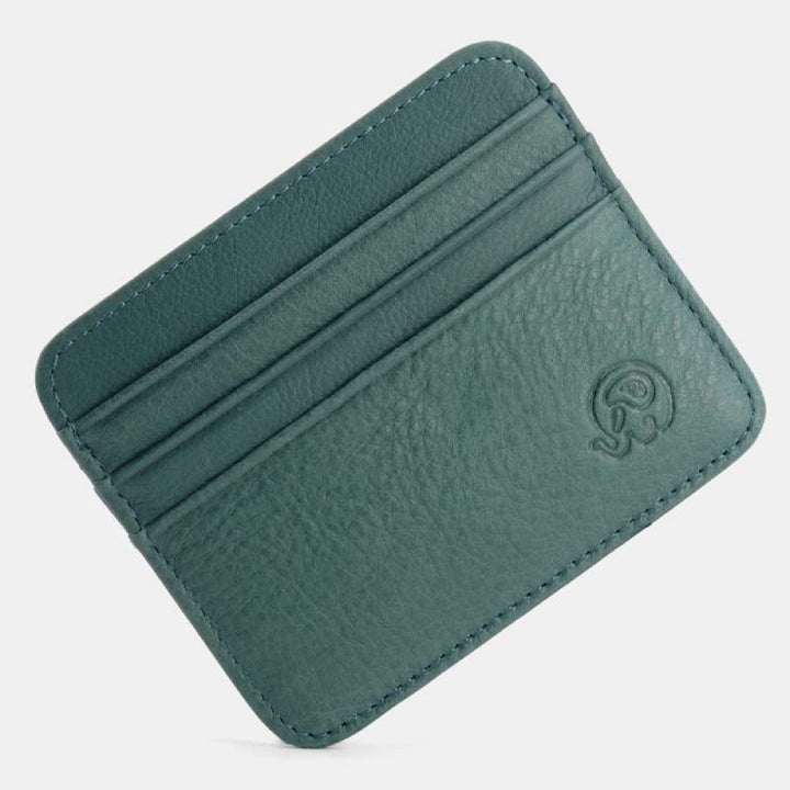 Schlanke minimalistische Vordertasche Brieftasche aus echtem Leder Kartenhalter Kartenetui - Stil 29 - image 39