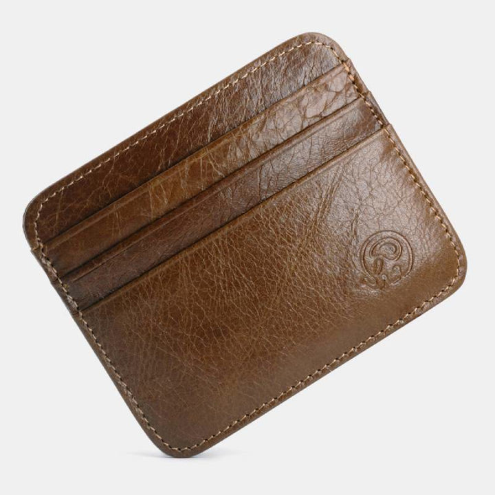 Schlanke minimalistische Vordertasche Brieftasche aus echtem Leder Kartenhalter Kartenetui - Stil 11 - image 25