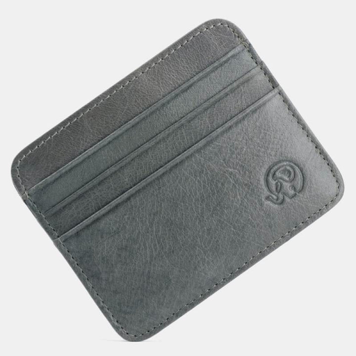 Schlanke minimalistische Vordertasche Brieftasche aus echtem Leder Kartenhalter Kartenetui - Stil 21 - image 33