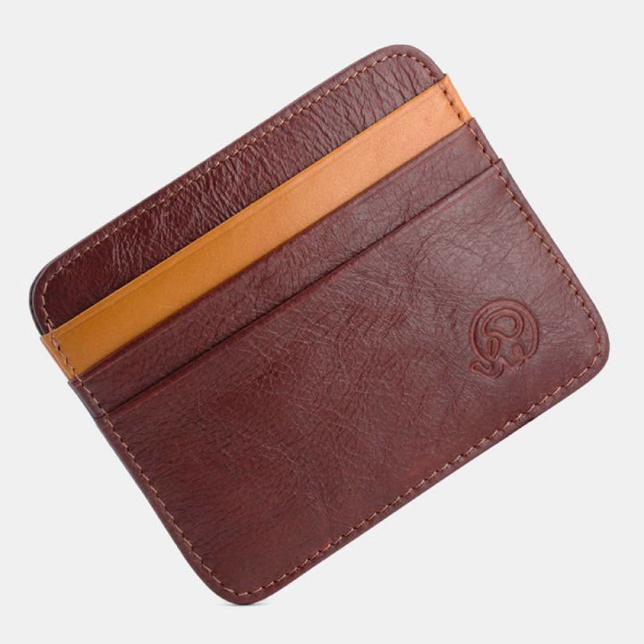 Schlanke minimalistische Vordertasche Brieftasche aus echtem Leder Kartenhalter Kartenetui - Stil 44 - image 52