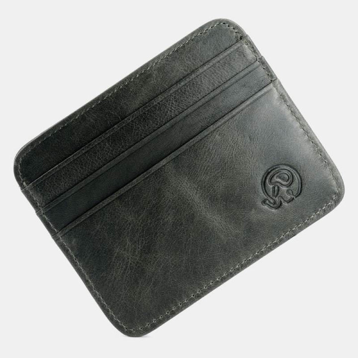 Schlanke minimalistische Vordertasche Brieftasche aus echtem Leder Kartenhalter Kartenetui - Stil 14 - image 28