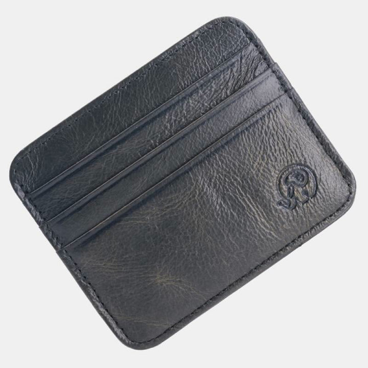 Schlanke minimalistische Vordertasche Brieftasche aus echtem Leder Kartenhalter Kartenetui - Stil 36 - image 44