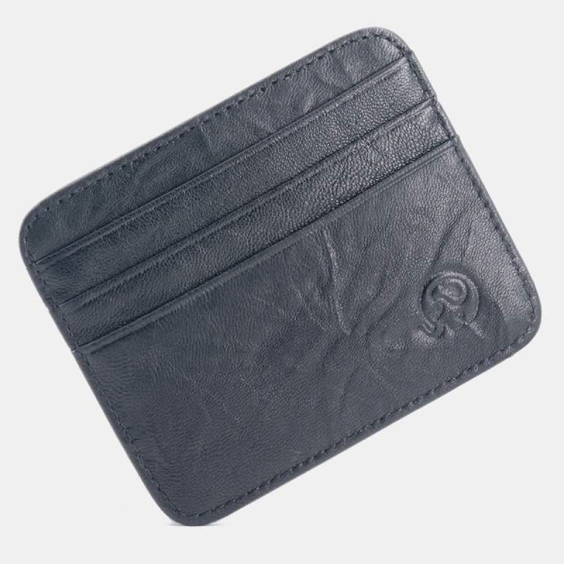 Schlanke minimalistische Vordertasche Brieftasche aus echtem Leder Kartenhalter Kartenetui - Stil 32 - image 41