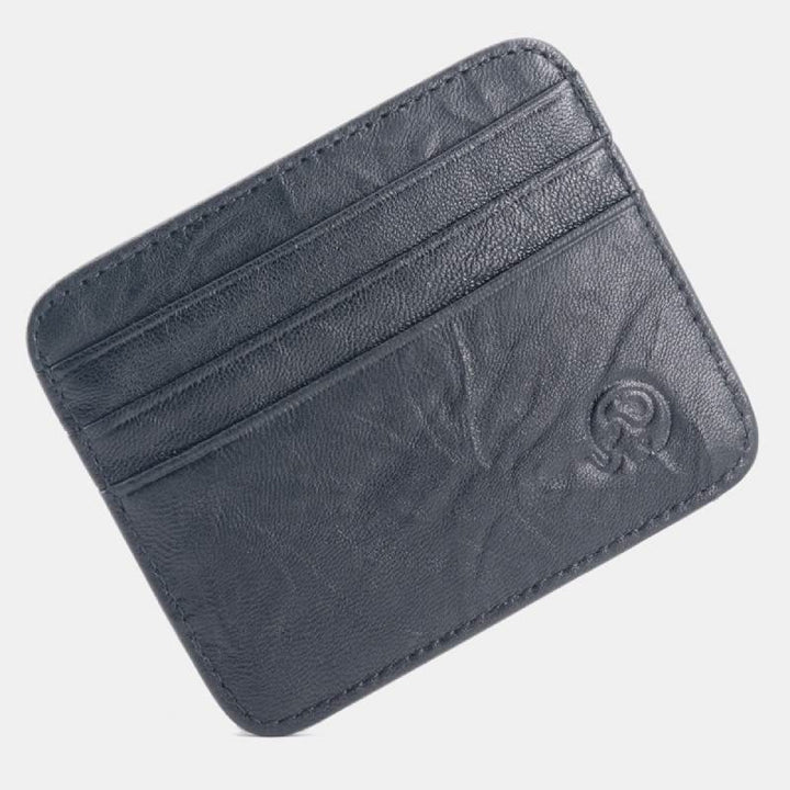 Schlanke minimalistische Vordertasche Brieftasche aus echtem Leder Kartenhalter Kartenetui - Stil 32 - image 41
