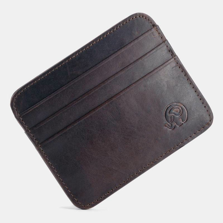 Schlanke minimalistische Vordertasche Brieftasche aus echtem Leder Kartenhalter Kartenetui - Stil 16 - image 30