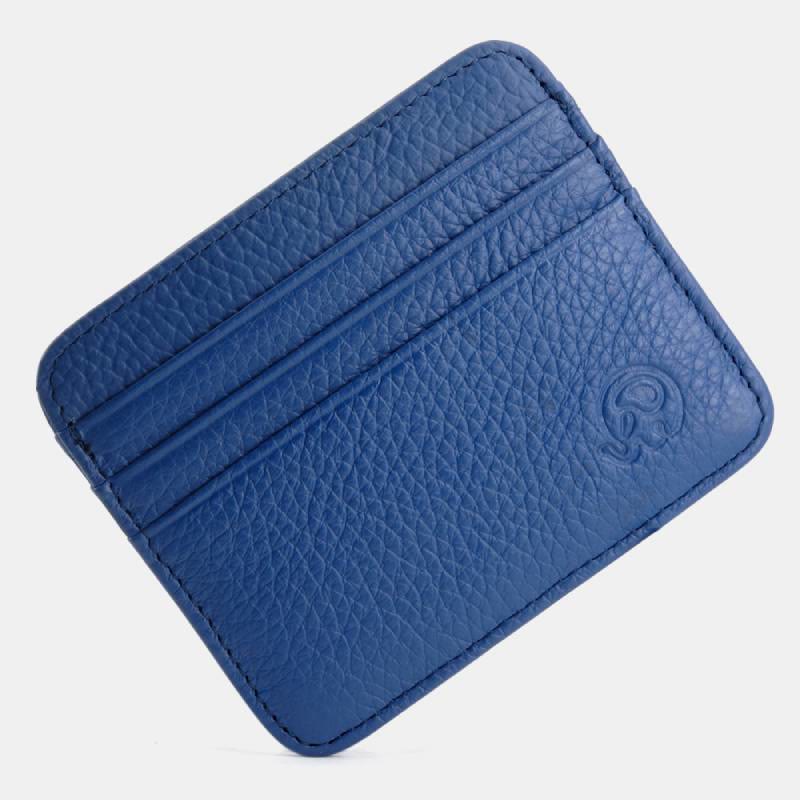 Schlanke minimalistische Vordertasche Brieftasche aus echtem Leder Kartenhalter Kartenetui - Stil 27 - image 37
