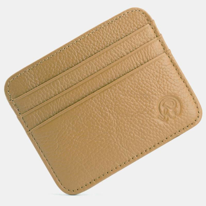 Schlanke minimalistische Vordertasche Brieftasche aus echtem Leder Kartenhalter Kartenetui - Stil 4 - image 20