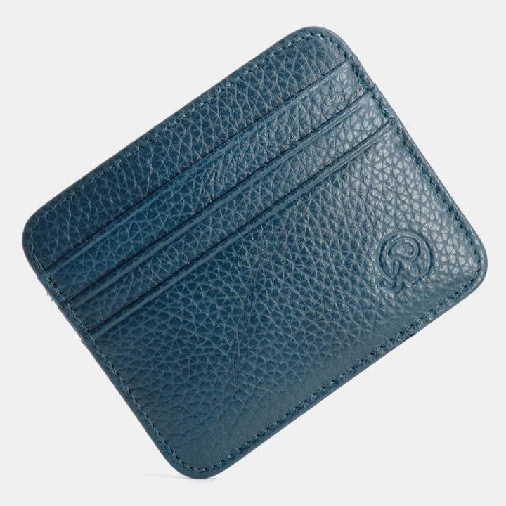 Schlanke minimalistische Vordertasche Brieftasche aus echtem Leder Kartenhalter Kartenetui - Stil 13 - image 27
