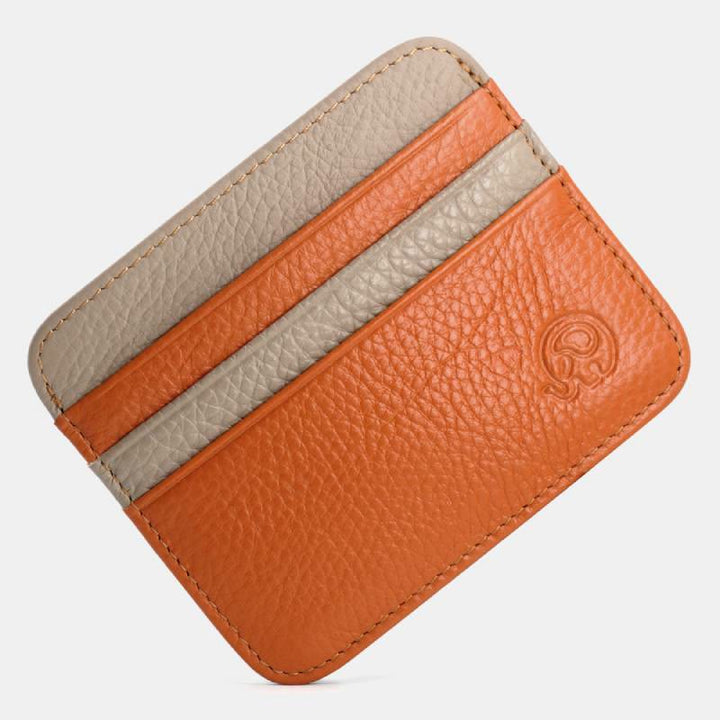 Schlanke minimalistische Vordertasche Brieftasche aus echtem Leder Kartenhalter Kartenetui - Stil 56 - image 64