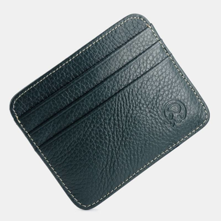 Schlanke minimalistische Vordertasche Brieftasche aus echtem Leder Kartenhalter Kartenetui - Stil 31 - image 40