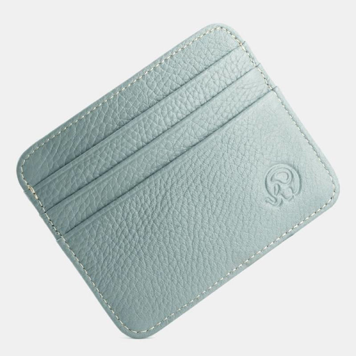 Schlanke minimalistische Vordertasche Brieftasche aus echtem Leder Kartenhalter Kartenetui - Stil 26 - image 36