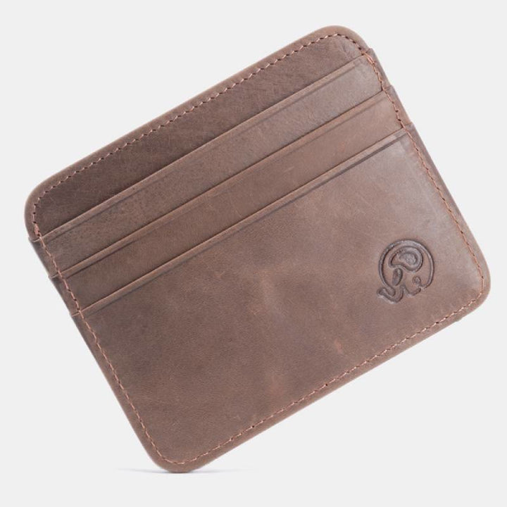 Schlanke minimalistische Vordertasche Brieftasche aus echtem Leder Kartenhalter Kartenetui - Stil 12 - image 26