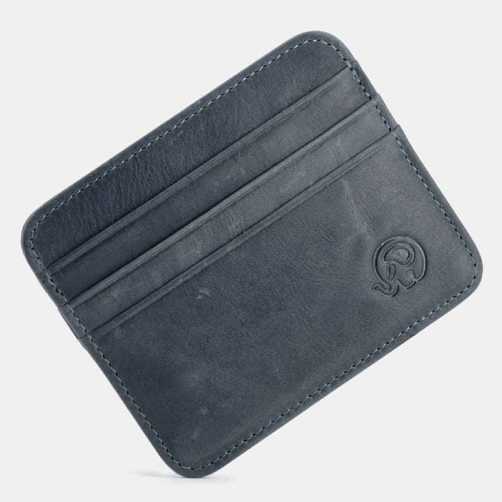 Schlanke minimalistische Vordertasche Brieftasche aus echtem Leder Kartenhalter Kartenetui - Stil 34 - image 42