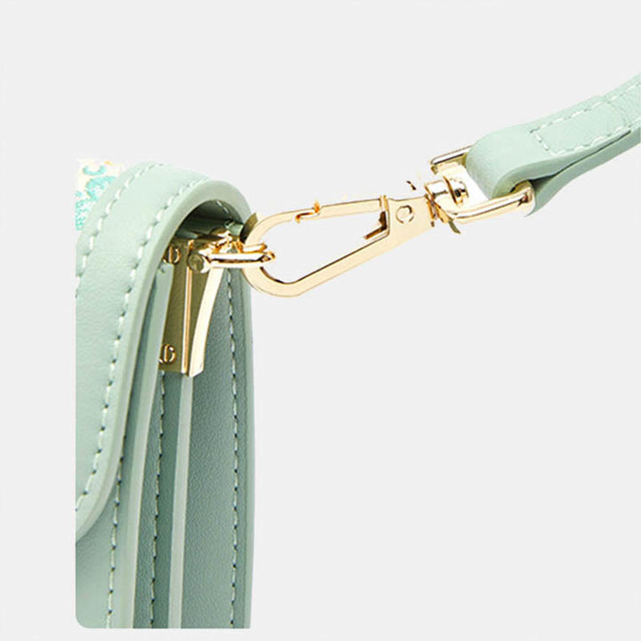 Blumen Stickerei Telefon Tasche Retro Mini Umhängetasche