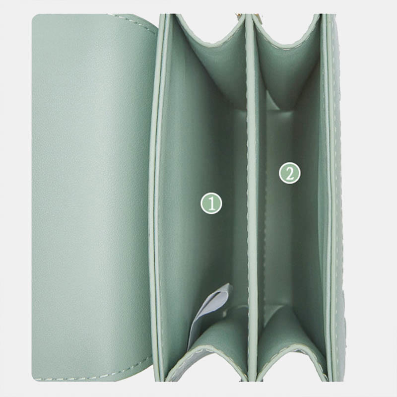 Blumen Stickerei Telefon Tasche Retro Mini Umhängetasche