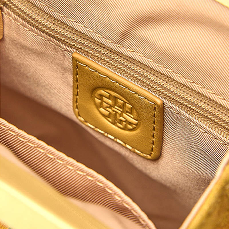 Tausend Li Flüsse und Berge Maulbeerseide Abendtasche Clutch