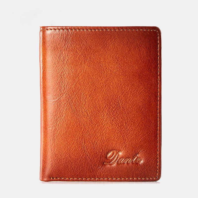 Retro-Geldbörse aus Leder mit RFID-Schutz für Herren