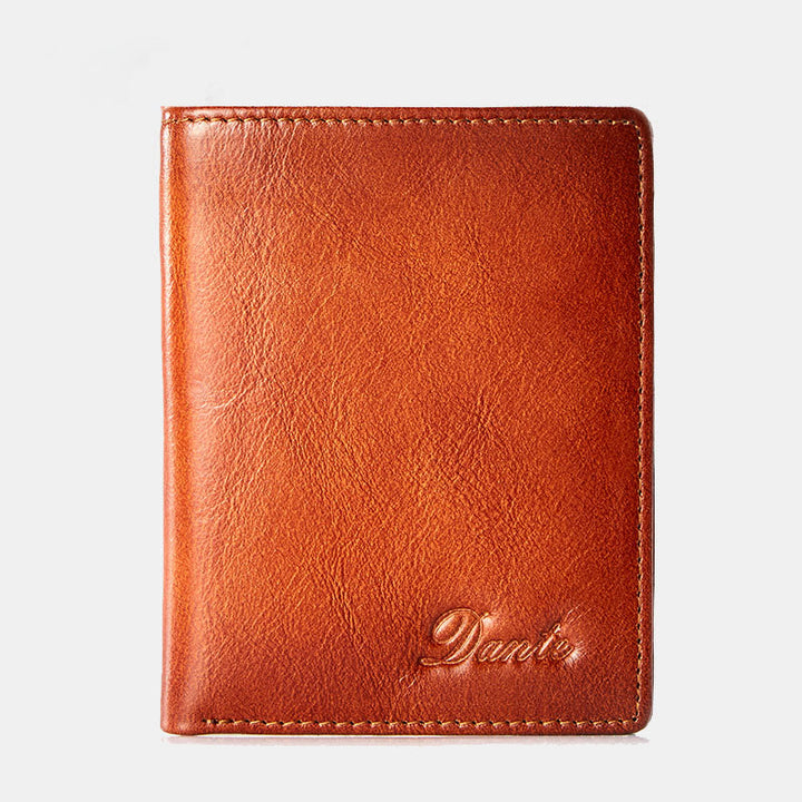 Retro-Geldbörse aus Leder mit RFID-Schutz für Herren