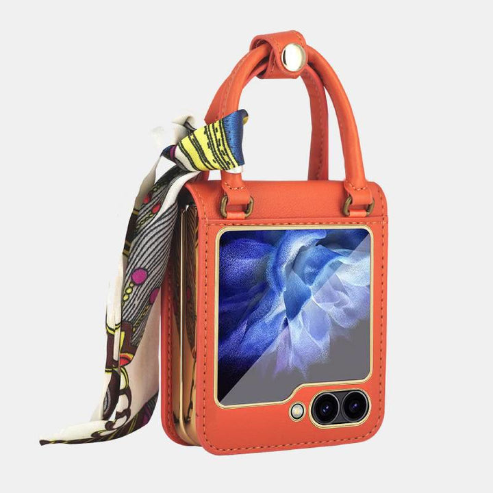 Z Flip 3/4/5/6 Case Plaid Klappbare Schutzhülle fürs Handy