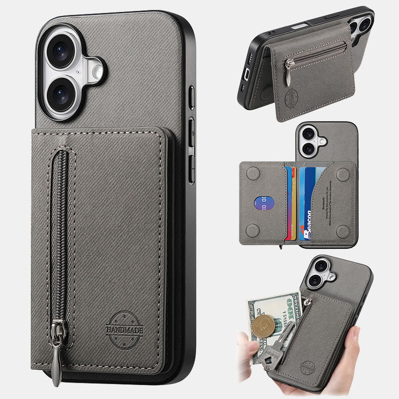 RFID-blockierende Handyhülle, Brieftasche, Kartenhalter für iPhone 16/15/14