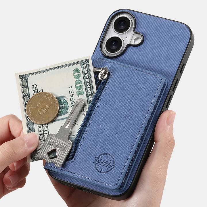 RFID-blockierende Handyhülle, Brieftasche, Kartenhalter für iPhone 16/15/14