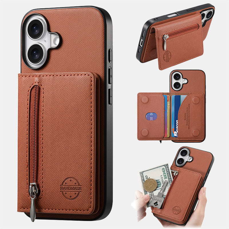 RFID-blockierende Handyhülle, Brieftasche, Kartenhalter für iPhone 16/15/14