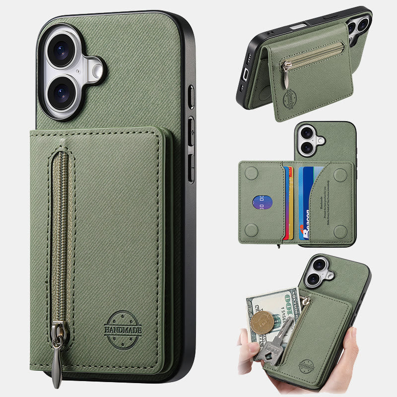 RFID-blockierende Handyhülle, Brieftasche, Kartenhalter für iPhone 16/15/14