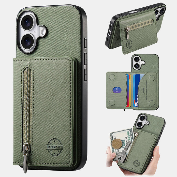 RFID-blockierende Handyhülle, Brieftasche, Kartenhalter für iPhone 16/15/14