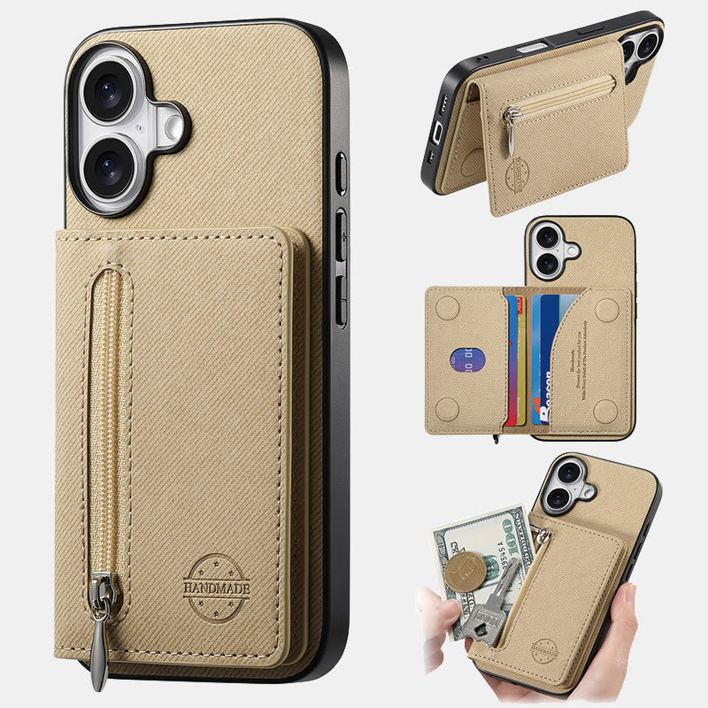 RFID-blockierende Handyhülle, Brieftasche, Kartenhalter für iPhone 16/15/14