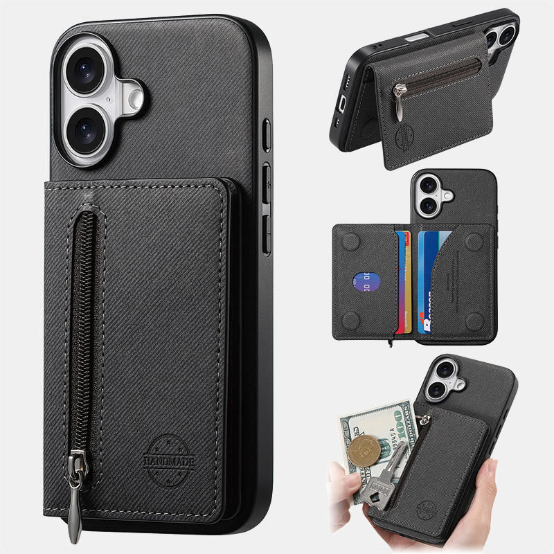 RFID-blockierende Handyhülle, Brieftasche, Kartenhalter für iPhone 16/15/14