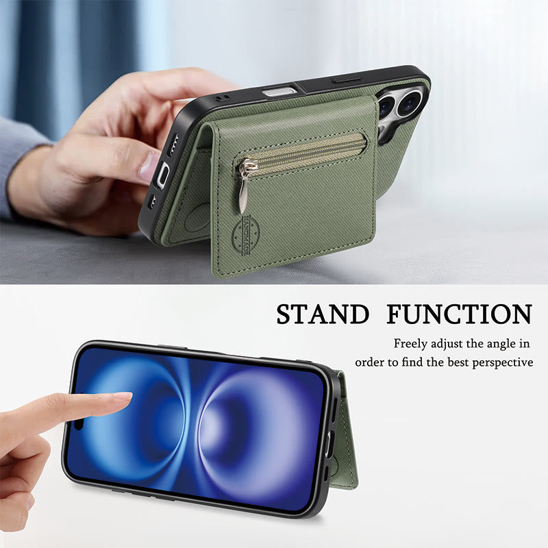 RFID-blockierende Handyhülle, Brieftasche, Kartenhalter für iPhone 16/15/14