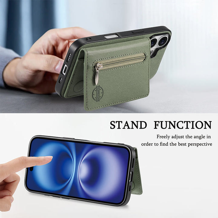 RFID-blockierende Handyhülle, Brieftasche, Kartenhalter für iPhone 16/15/14