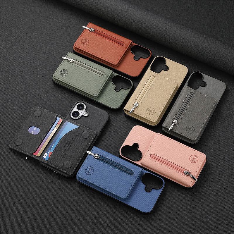 RFID-blockierende Handyhülle, Brieftasche, Kartenhalter für iPhone 16/15/14