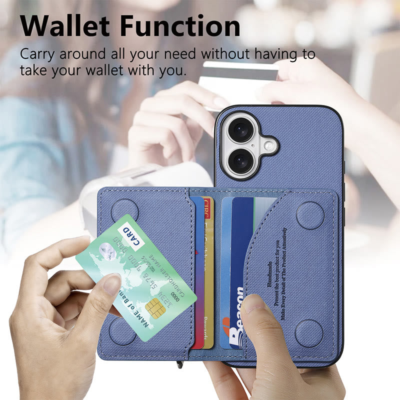 RFID-blockierende Handyhülle, Brieftasche, Kartenhalter für iPhone 16/15/14