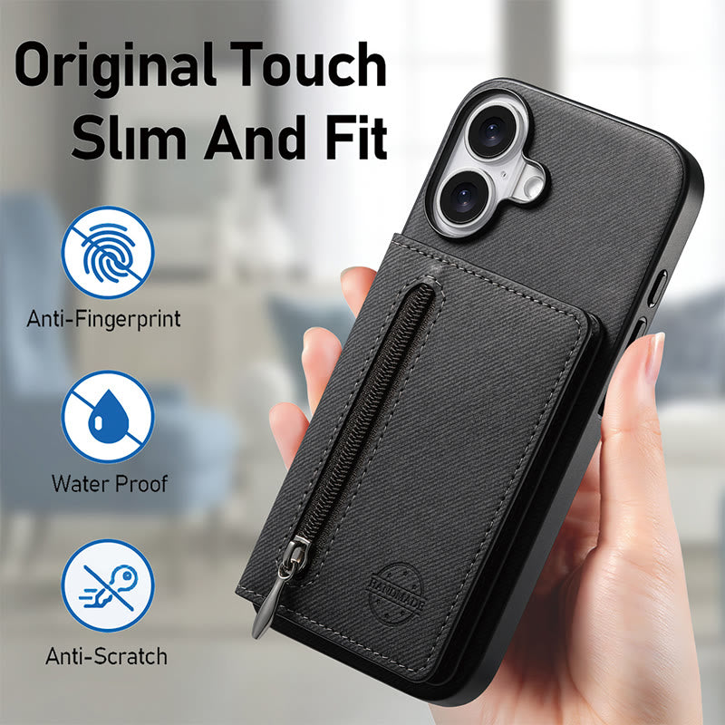 RFID-blockierende Handyhülle, Brieftasche, Kartenhalter für iPhone 16/15/14