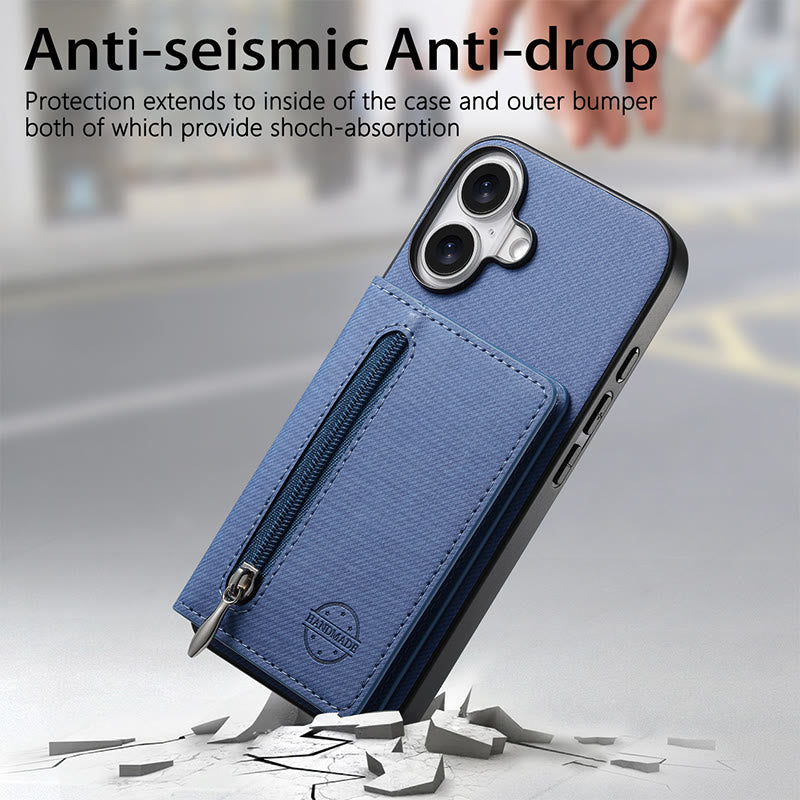 RFID-blockierende Handyhülle, Brieftasche, Kartenhalter für iPhone 16/15/14