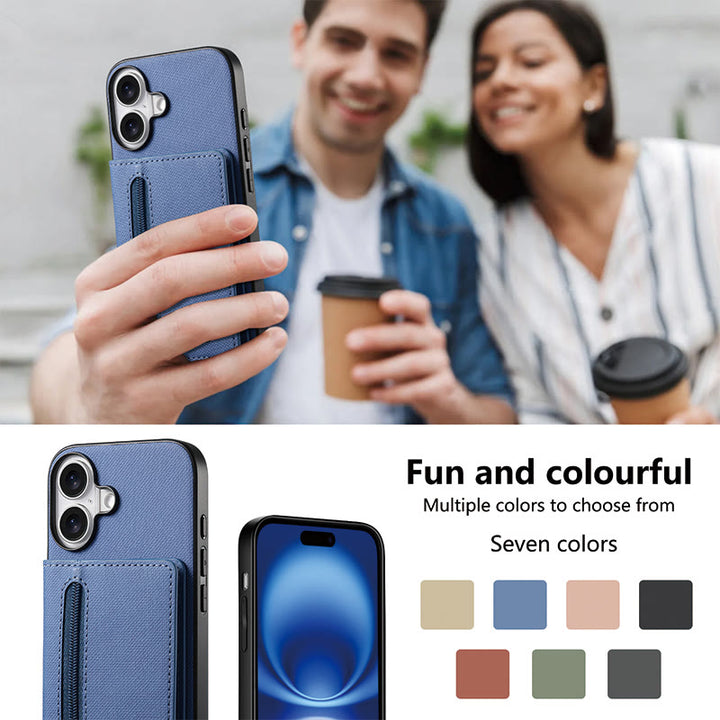 RFID-blockierende Handyhülle, Brieftasche, Kartenhalter für iPhone 16/15/14